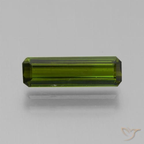 1.49ct 天然 深绿色 碧玺, 祖母绿式切割, VVS-VS