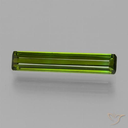 1.55ct 天然 中深绿色 碧玺, 祖母绿式切割, VVS-VS