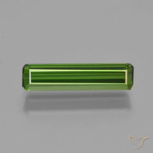 1.28ct 天然 暗绿色 碧玺, 祖母绿式切割, VVS