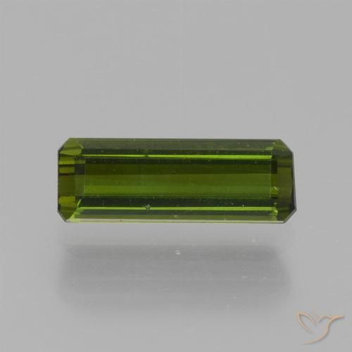 0.88ct 天然 中深绿色 碧玺, 祖母绿式切割, VS