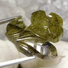 10.85克拉天然碧玺，花形切割，半透明