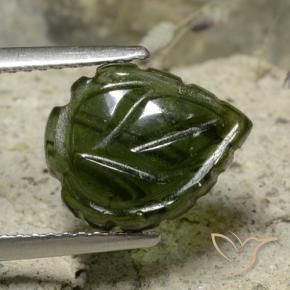 2.90克拉天然碧玺，花形切割，半透明