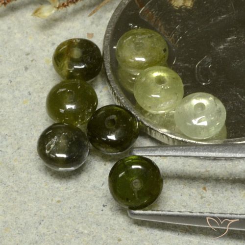 3.30ctw 天然 森林绿 碧玺, 花式切割, 半透明
