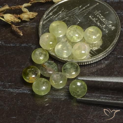 5.09ctw 天然 黄绿色 碧玺, 花式切割, 半透明