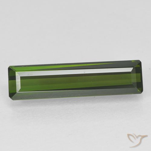 1.71ct 天然 暗绿色 碧玺, 祖母绿式切割, VVS
