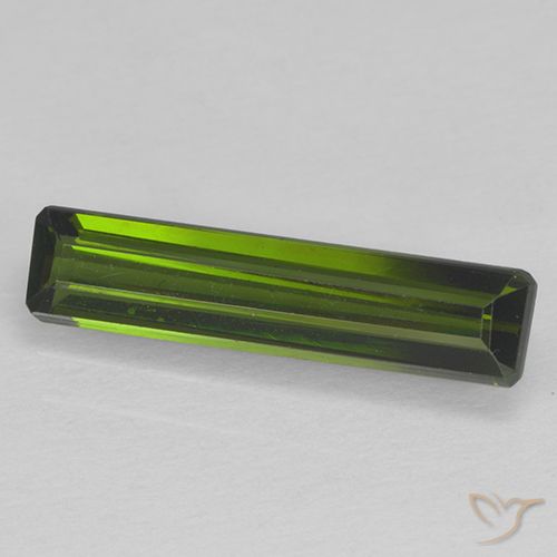1.54ct 天然 暗绿色 碧玺, 祖母绿式切割, VVS-VS