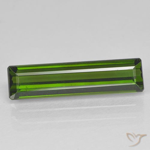 2.10ct 天然 暗绿色 碧玺, 祖母绿式切割, VVS-VS