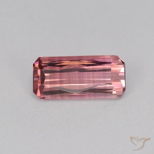 0.97ct 天然 深粉色 碧玺, 祖母绿式切割, VVS-VS