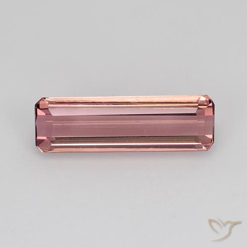 1.45ct 天然 橙粉色 碧玺, 祖母绿式切割, VVS