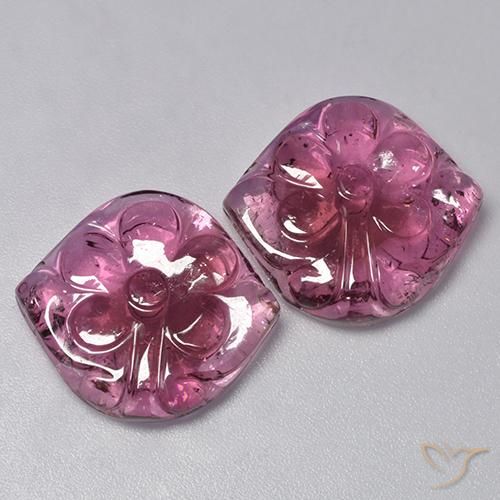 24.38克拉天然碧玺，花形切割，透明