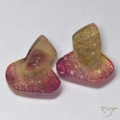 33.04ctw 天然 双色 碧玺, 花式切割, 透明