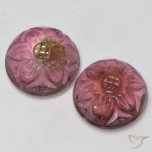 13.03克拉天然碧玺，花形切割，透明