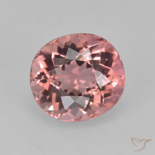 1.53ct 天然 浅粉色 碧玺, 椭圆形, VVS