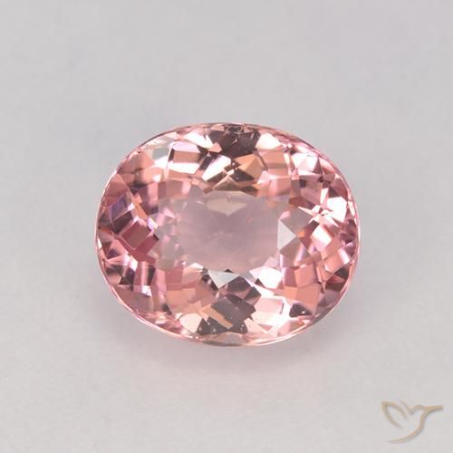 1.51ct 天然 浅粉色 碧玺, 椭圆形, VVS-VS