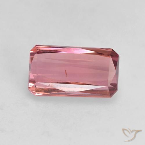 1.36ct 天然 橙粉色 碧玺, 祖母绿式切割, VS