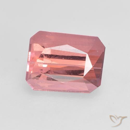 1.14ct 天然 中粉红色 碧玺, 祖母绿式切割, VVS-VS
