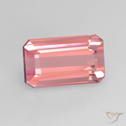 1.55ct 天然 泡泡糖粉色 碧玺, 祖母绿式切割, VVS-VS