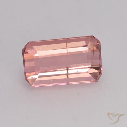 1.11ct 天然 淡糖苹果红 碧玺, 祖母绿式切割, SI