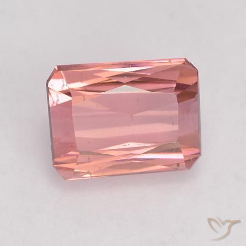 1.45ct 天然 中浅粉色 碧玺, 祖母绿式切割, VS
