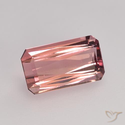 1.55ct 天然 中粉红色 碧玺, 祖母绿式切割, VS