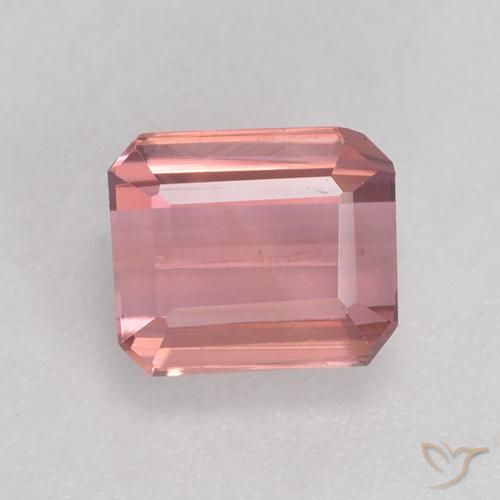 1.39ct 天然 浅粉色 碧玺, 祖母绿式切割, VS