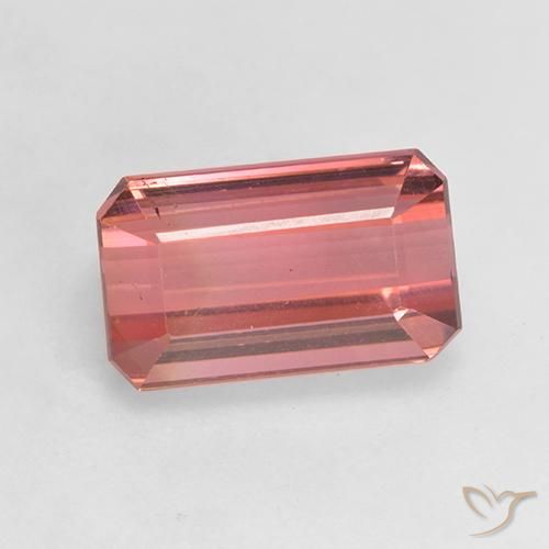 3.07ct 天然 紫檀粉 碧玺, 祖母绿式切割, VS
