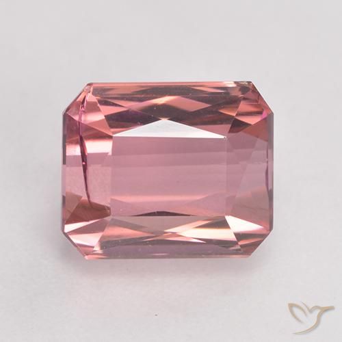 3.60ct 天然 中粉红色 碧玺, 祖母绿式切割, SI