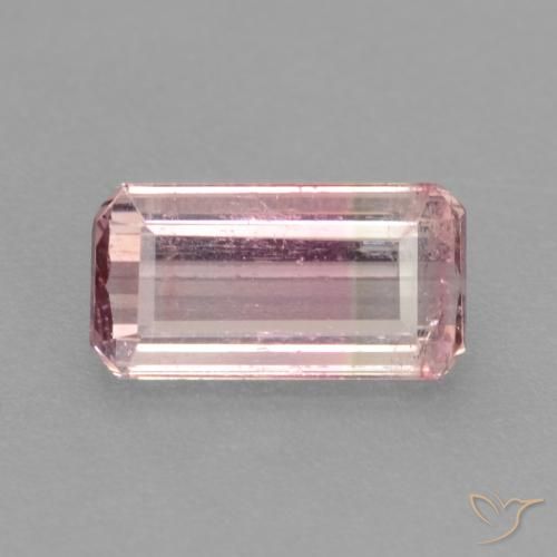 0.94ct 天然 双色 碧玺, 祖母绿式切割, SI
