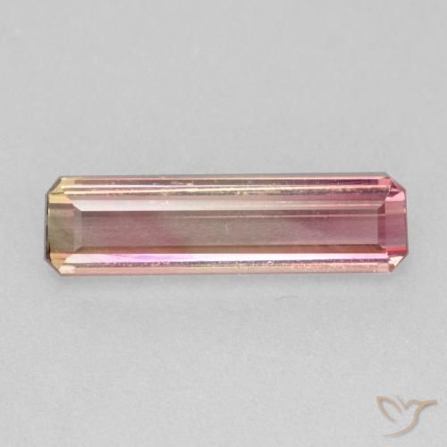 1.86ct 天然 橙粉色 碧玺, 祖母绿式切割, VS