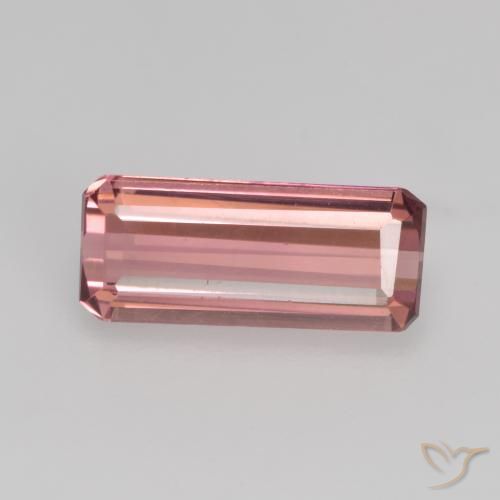 1.45ct 天然 橙粉色 碧玺, 祖母绿式切割, VS