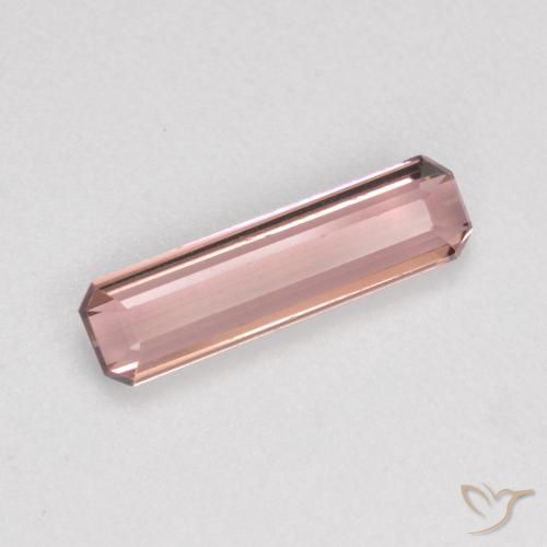 0.90ct 天然 中粉红色 碧玺, 祖母绿式切割, VS