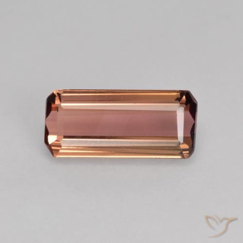 0.96ct 天然 砖红色 碧玺, 祖母绿式切割, VVS-VS