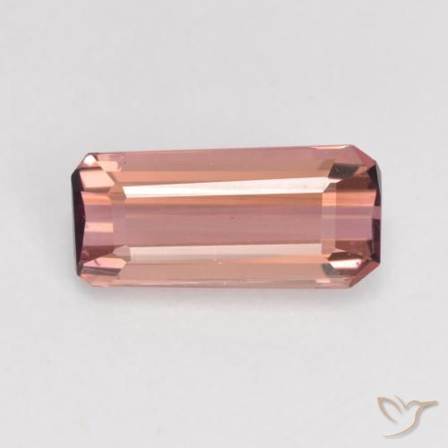 0.92ct 天然 玫瑰粉色 碧玺, 祖母绿式切割, VS