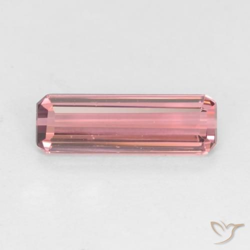 1.24ct 天然 橙粉色 碧玺, 祖母绿式切割, VS