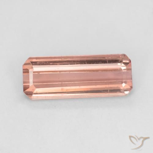 1.54ct 天然 橙粉色 碧玺, 祖母绿式切割, VS