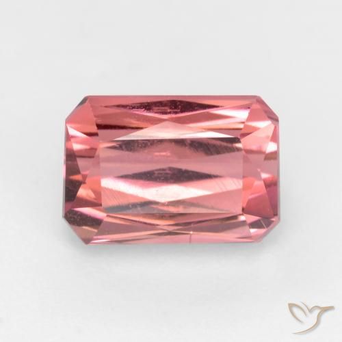 3.06ct 天然 深粉色 碧玺, 祖母绿式切割, SI