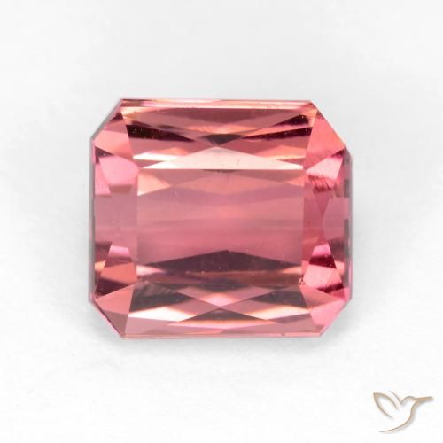 2.88ct 天然 浅粉色 碧玺, 祖母绿式切割, VS