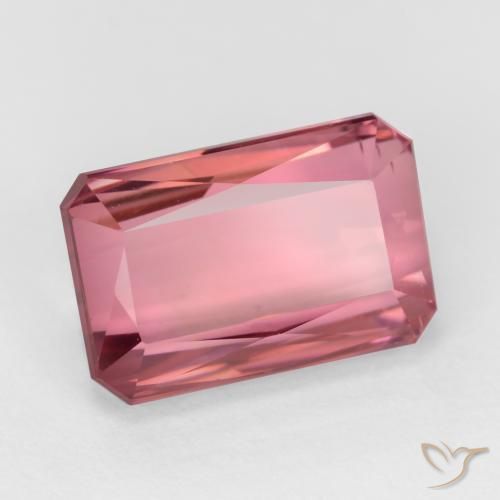 2.60ct 天然 粉红色调 碧玺, 祖母绿式切割, VS