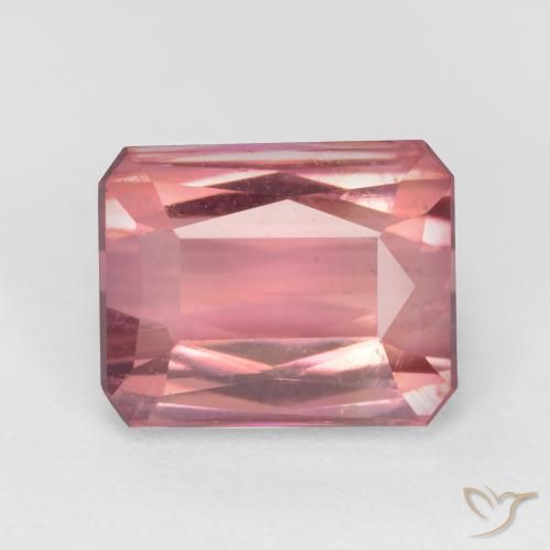 2.71ct 天然 泡泡糖粉色 碧玺, 祖母绿式切割, VS-SI