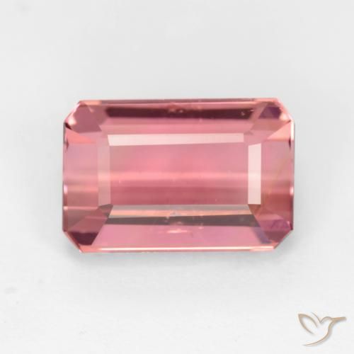 3.36ct 天然 泡泡糖粉色 碧玺, 祖母绿式切割, VS-SI