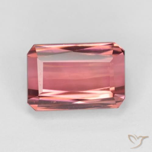 2.87ct 天然 深粉色 碧玺, 祖母绿式切割, VVS-VS