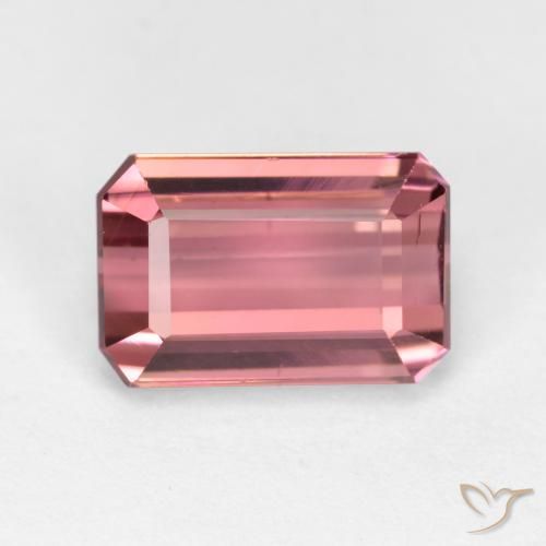 1.91ct 天然 中粉红色 碧玺, 祖母绿式切割, VS