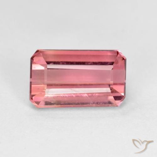 1.54ct 天然 中粉红色 碧玺, 祖母绿式切割, VS