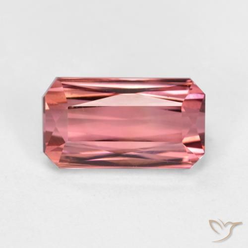1.95ct 天然 深粉色 碧玺, 祖母绿式切割, VVS-VS