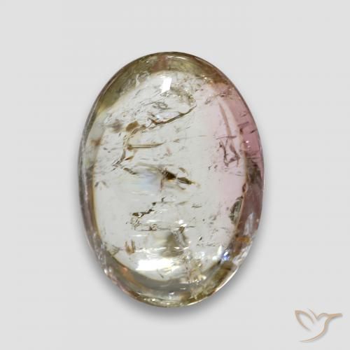 7.68ct 天然 淡黄色 碧玺, 椭圆形, 透明