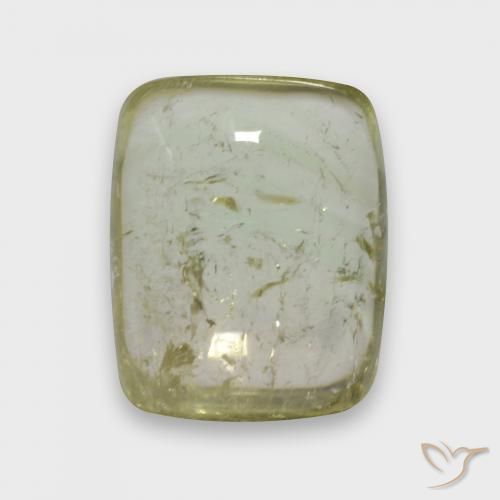 3.60ct 天然 淡奶油黄色 碧玺, 软垫, 透明