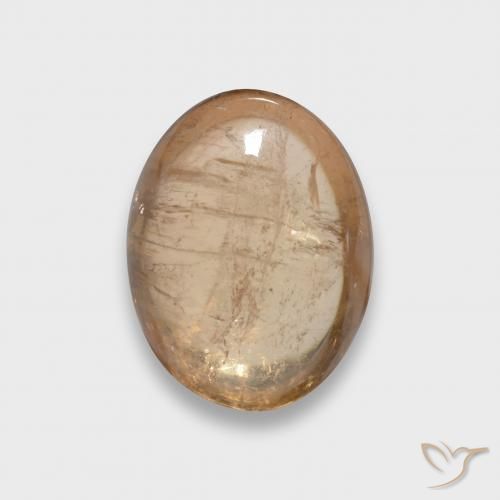 3.73ct 天然 哈密瓜橙 碧玺, 椭圆形, 透明
