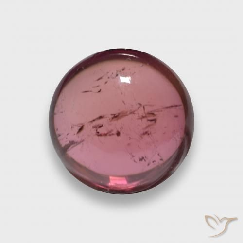 2.24ct 天然 深红色 碧玺, 圆形的, 透明