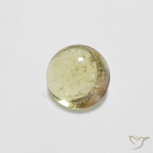 0.75克拉天然碧玺，圆形的，透明