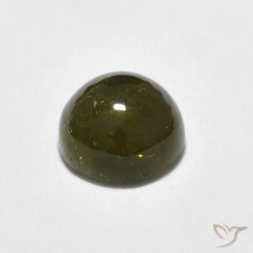 0.68克拉天然碧玺，圆形的，半透明